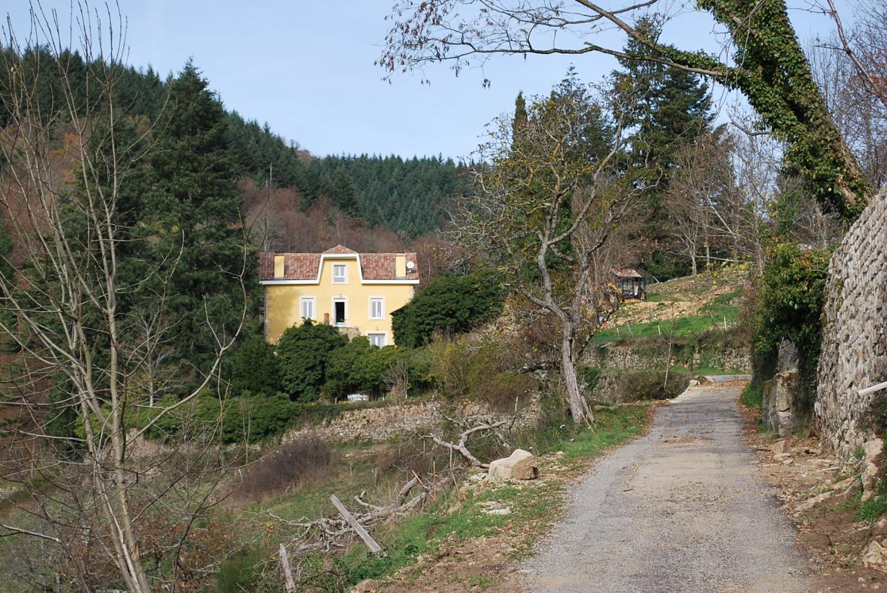 Vue par le chemin d'accès (chemin du château)